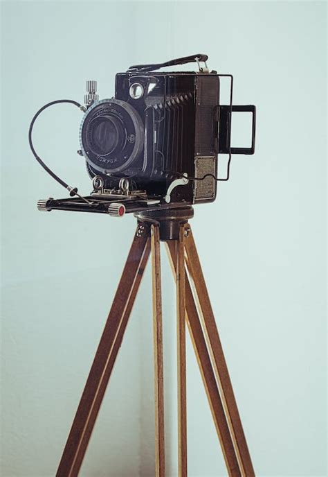 Photo Of An Antique Camera On A Tripod With A Cable Release · Free