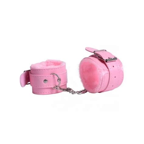 Ypm Furry Plush Handcuffs Leather Sex Hand Cuffs Adult Erotic Toys Bdsm Restraint Shackle