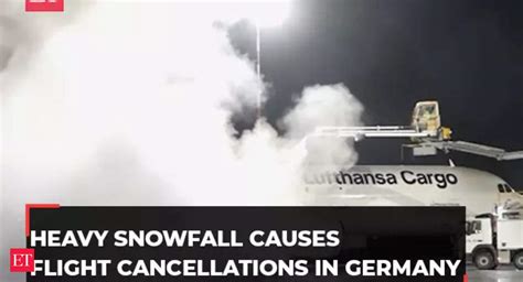 Heavy Snow And Freezing Rain Causes Flight Cancellations In Germany