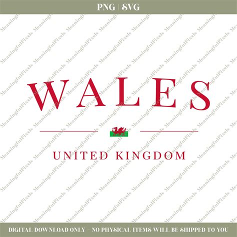 Wales SVG & PNG - Etsy