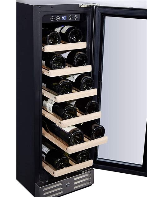 Kalamera 12 Wine Cooler 18 Bottle Built In Or Freestanding With Stainless Steel And Double Layer