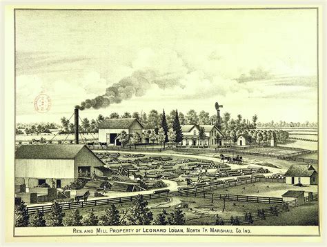 Mill History Of Marshall County Indiana Drawing By Litz Collection