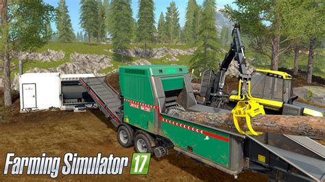 Farming Simulator 17 CHIPPING WOOD JENZ BA725 Ponsse Buffalo