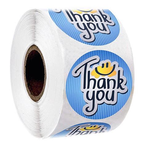 500pcs Roll Thank You Stickers Seal Labels Handmade Custom Sticker