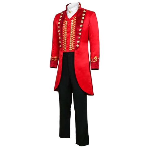 The Greatest Showman Halloween Costume P T Barnum Full Set Customized Cosplay Outfits For Men