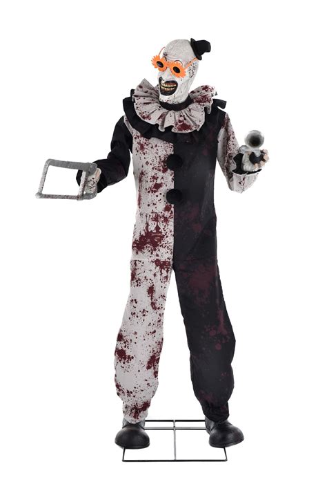 Art The Clown with Saw Halloween Decoration, 5.5-ft | Party City