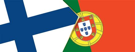 Finland And Portugal Flags Two Vector Flags 31153696 Vector Art At