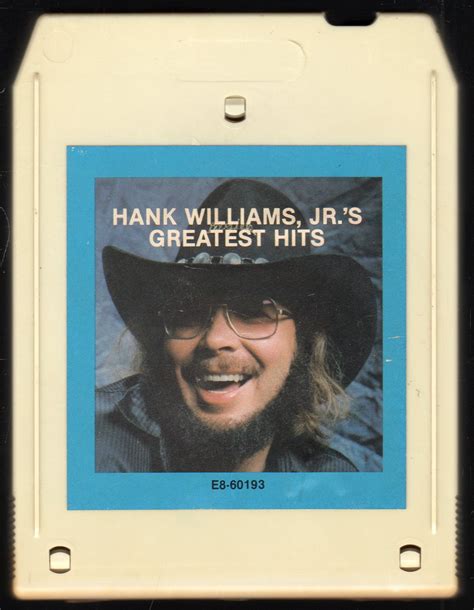 Hank Williams Jr Greatest Hits 1982 Crc Sold 8 Track Tape