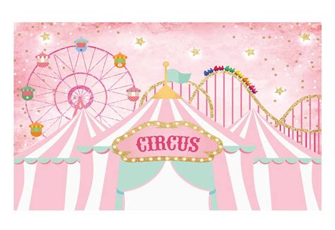 Pink Circus Backdrop