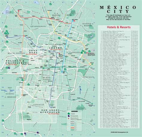 Mexico City Map (Mexico-On-Line)