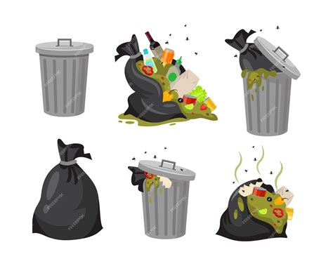 Throw Food In Trash Clipart Free