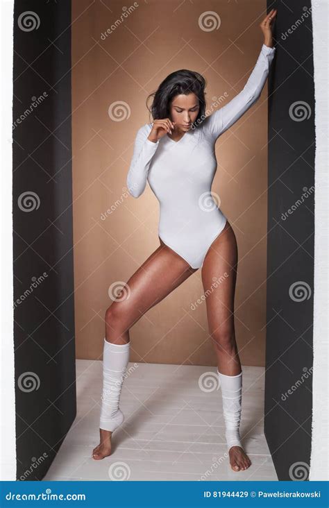 Woman Posing In Studio Stock Image Image Of Brunette 81944429
