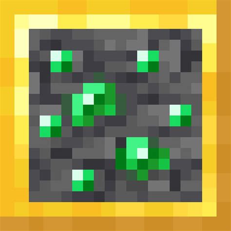 Minecraft Emerald Ore Texture