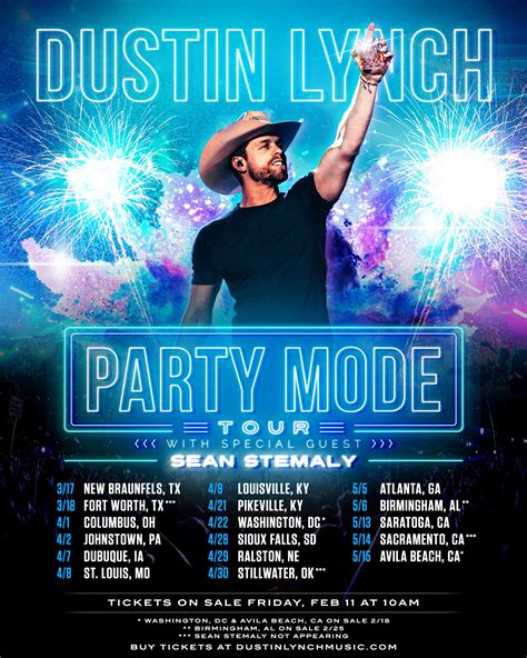 Dustin Lynch Announces 2022 'Party Mode' Tour