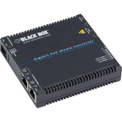 Black Box Lgc A Gigabit Ethernet Poe Media Converter Lgc A