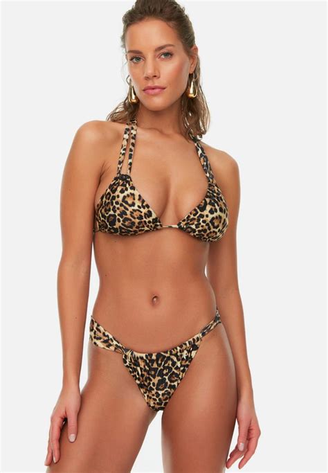 Leopard Print Bikini Set Brown Trendyol Bikinis Superbalist