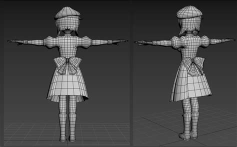 Higurashi No Naku Koro Ni Rena Vrchat 3d Model Rigged Cgtrader