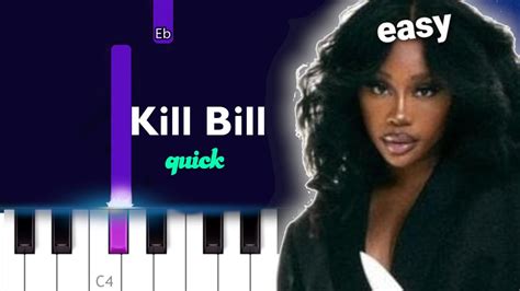 Sza Kill Bill Quick Easy Piano Tutorial Chords Chordify