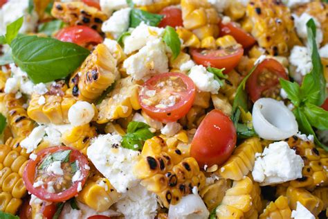 Grilled Sweet Corn Salad - The Delicious plate