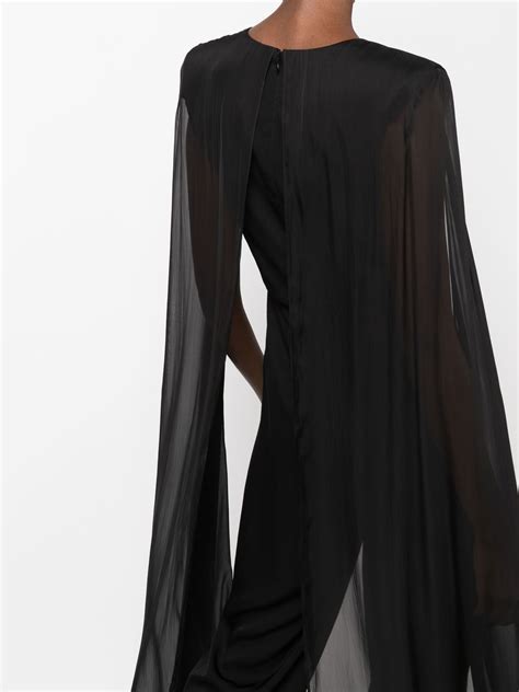 Karl Lagerfeld Cape Design Wide Leg Jumpsuit Farfetch