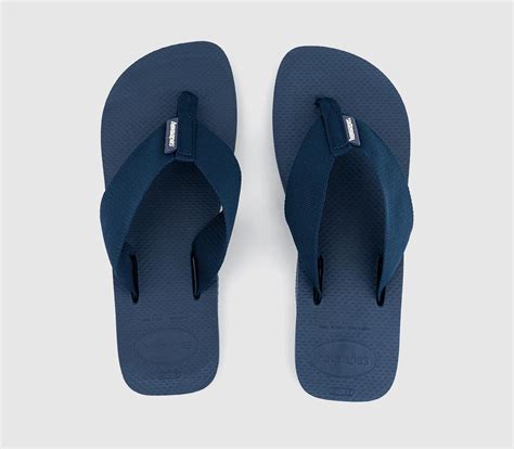 Havaianas Urban Basic Material Flip Flops Indigo Blue Mens Sandals