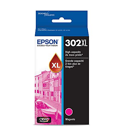 Epson 302XL Claria Premium Magenta High Yield Ink Cartridge T302XL320 S