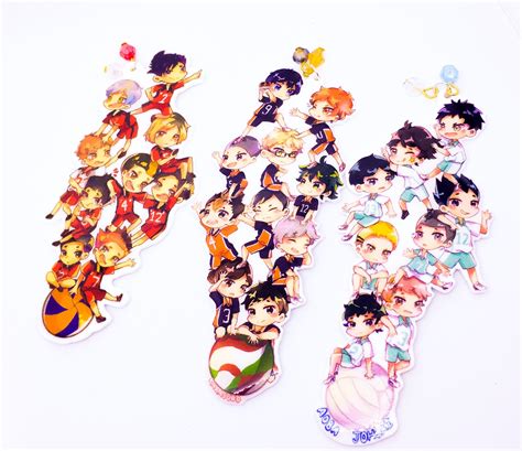 Haikyuu Bookmarks Hinata Shoyo Kageyama Tobionishinoya Yuu Etsy