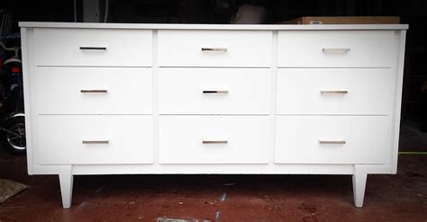 White Mid-century Modern Dresser - Simply Made by Rebecca