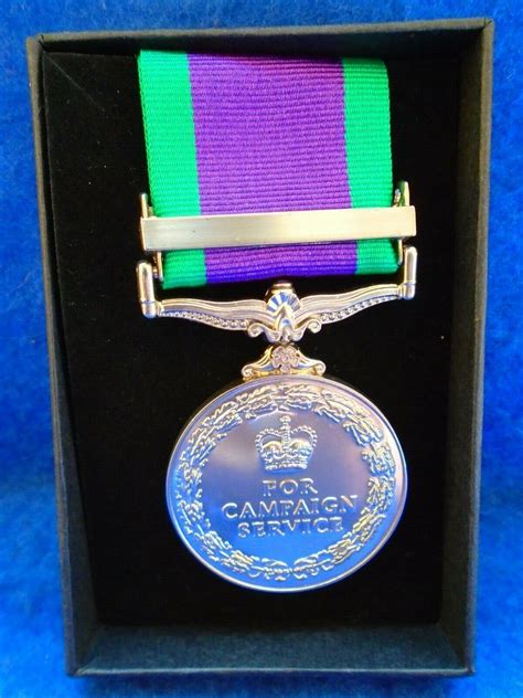 Erii General Service Medal Northern Ireland Clasp Full Size Box