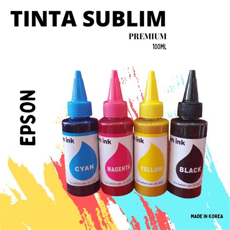 Jual Tinta Sublim Sublime Epson Premium Set Warna Shopee Indonesia