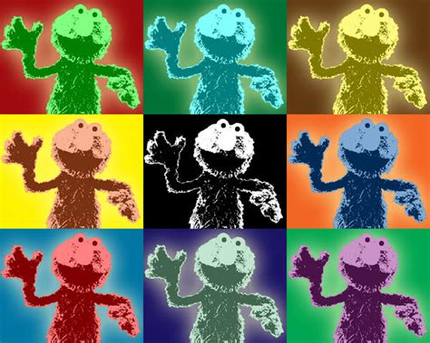 Andy Warhol: Elmo by Kumquat-King on DeviantArt