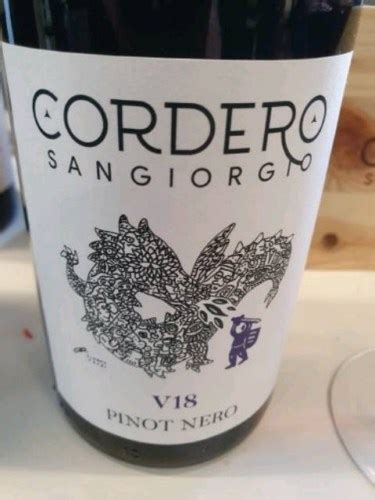 Cordero San Giorgio V Pinot Nero Vivino Us