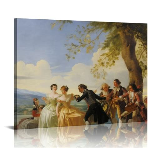 Nawypu Francisco De Goya Art Poster Blind Mans Buff Canvas Wall Art