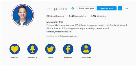 Pré Candidatos Ao Governo De Ms Apostam No Instagram Como Ferramenta De