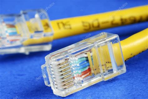 Yellow Ethernet Cable — Stock Photo © Johnkwan 2021130