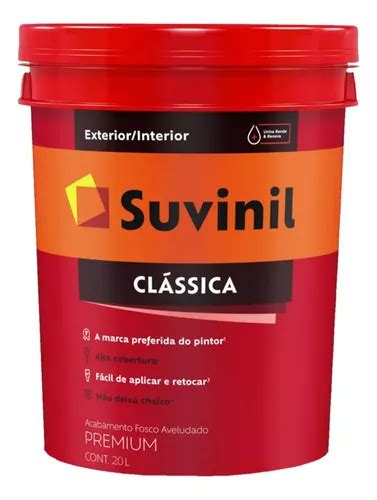 Tinta Para Parede Fosca Antimofo L Suvinil Cl Ssica Branco Mercadolivre