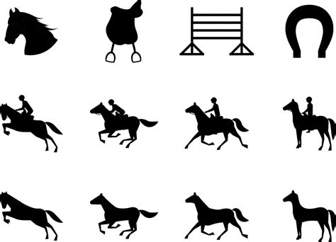 Horse Clipart Silhouette, Horse Clipart, Horse Clips, Horse Digital ...