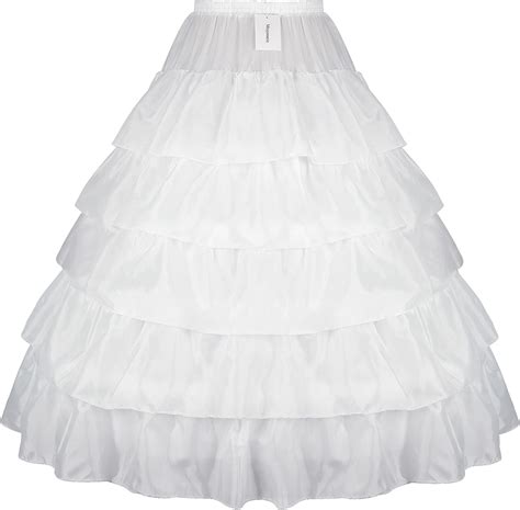 Mojonnie Petticoats For Women 4 Hoop Crinoline Petticoat For Wedding