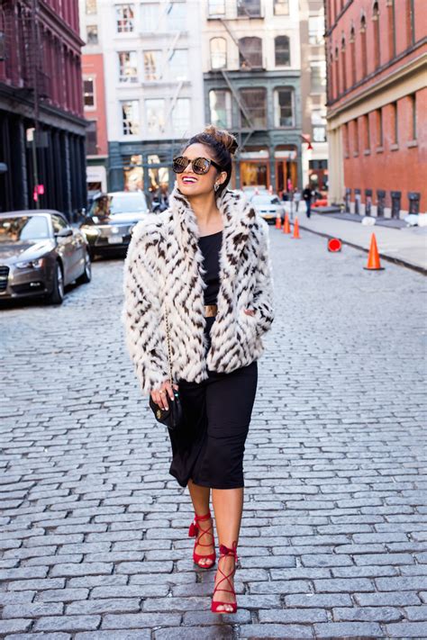 Two Ways To Wear Faux Fur Jackets · Haute Off The Rack