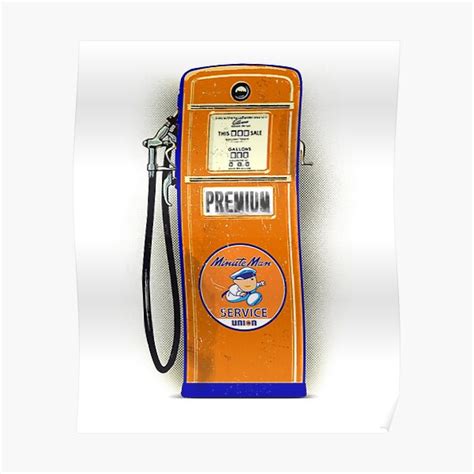 Vintage Union Gas Pump Poster For Sale By Ploxd Redbubble