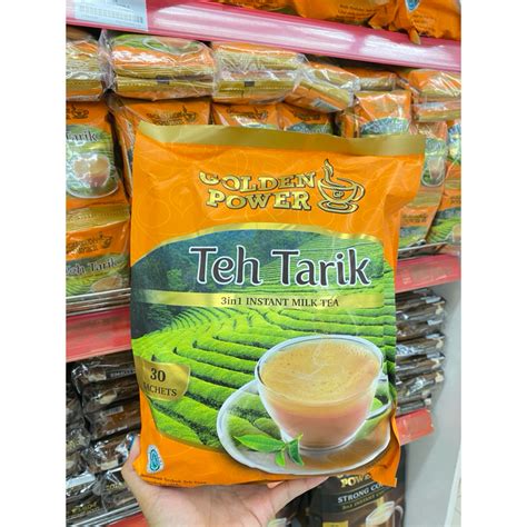 jual golden power teh tarik  instan milk tea  sachet shopee