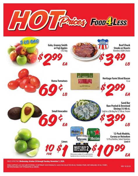 Food 4 Less Weekly Ad Oct 28 – Nov 3, 2020