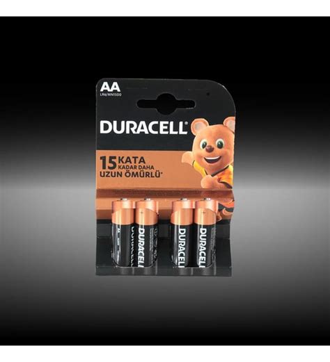 Duracell Alkalin AAA İnce Kalem Pil 4 lü Paket LR03 MN2400