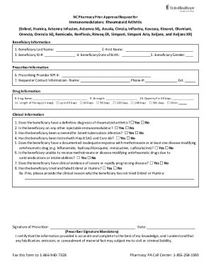 Fillable Online Cche Immunomodulators Temporary Pa Request Form Fax