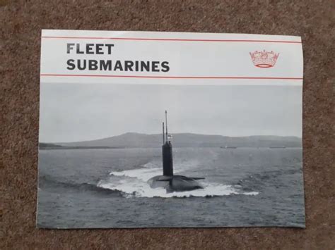 ROYAL NAVY FLEET Submarines Sales Recruitment Brochure Leaflet 1976 £2. ...