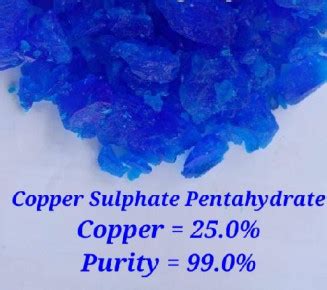 Copper Sulphate Crystal Classification Iso Purity At Rs