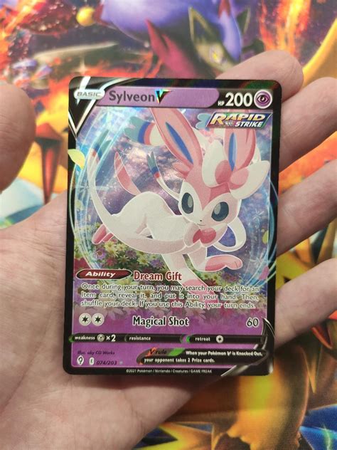 Pokemon Karty Tcg Original Sylveon V Evolving Skies Aukro