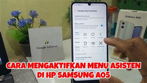 Cara Mengaktifkan Menu Asisten Di HP Samsung A05 YouTube