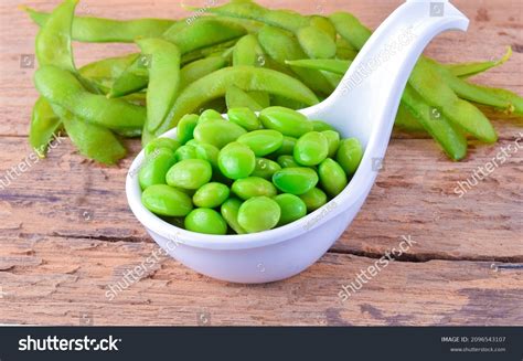 Japanese Edamame Isolated On White Background Stock Photo 2096543107