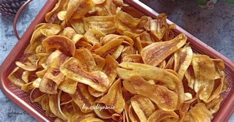 Resep Keripik Pisang Renyah Manis Nikmat Praktis Dibuat